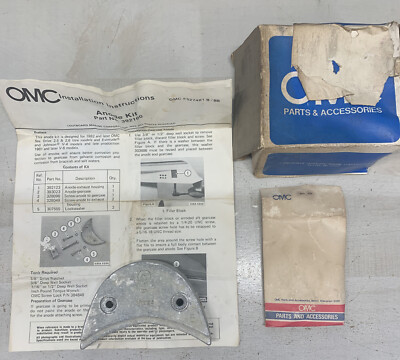 M35A Johnson Evinrude OMC 0392160 Anode Kit OEM New Factory Boat Parts