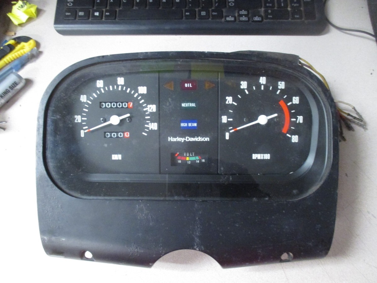 Harley Davidson OEM Special Gauges Speedometer Tachometer 80-82