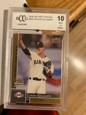 2009 UD FIRST EDITION CONOR GILLASPIE ROOKIE CARD #252 GIANTS BCCG 10