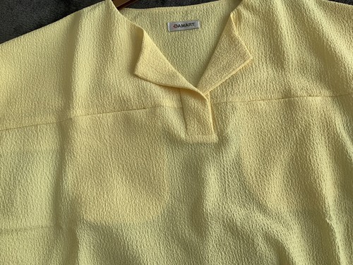 Damart Damen gelbe Bluse Größe 16 neu ohne Etikett - Bild 4 von 4