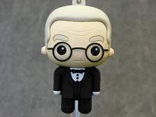 Batman NEW * Alfred Clip * Blind Bag Anniversary 1989 Key Chain Monogram