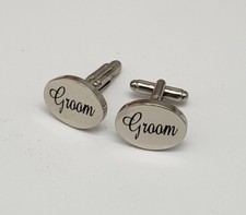 FASHION BASE METAL GROOM WEDDING CUFF LINKS