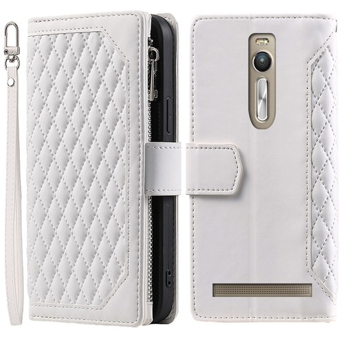 Asus Zenfone 2 ZE551ML Rhombic Wallet Case,Luxury Leather Zipper Flip Card Case - Picture 27 of 44