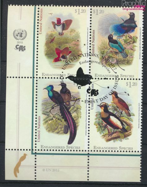 Briefmarken UNO - New York 2015 Mi 1465-1468 Viererblock gestempelt (10049233