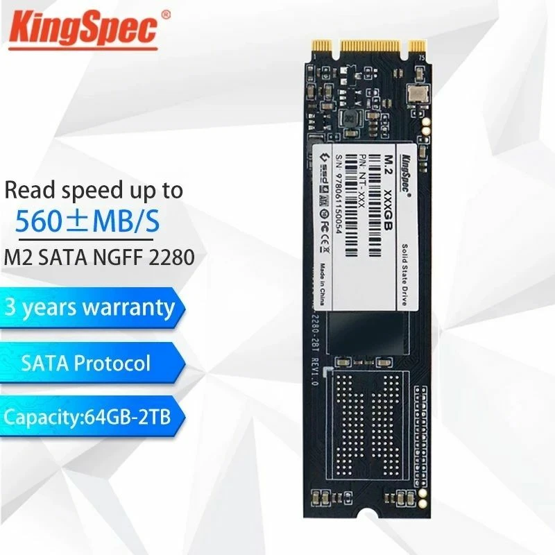 KingSpec M.2 2280 SATA III NGFF SSD 1TB 2TB 4TB