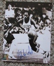 NATE TINY ARCHIBALD AUTOGRAPH SIGNED 8 x 10 PHOTO BOSTON CELTICS RARE