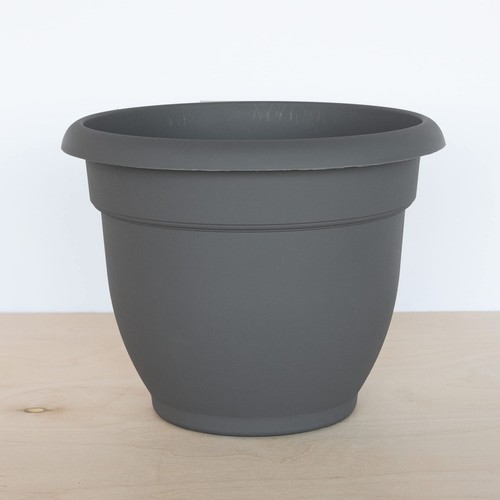 Bloem Ariana Self Watering Planter 12" Charcoal Durable Resin Pot for Indoor - Picture 4 of 8