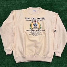 Vintage 90s Nutmeg Mills MLB New York Yankees Sweater Sz XL Made in USA