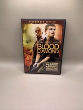 Blood Diamond DVD, 2007, Widescreen Leonardo DiCaprio, Jennifer Connelly