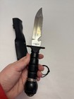 420 Stainless Steel Survival Knife & Compass Sheath & Sharpening Stone Taiwan — photo 10