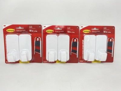 Command 10 lb XL Heavyweight Hook, 6 Wall Hooks + 18 Command Strips, NEW SEALED