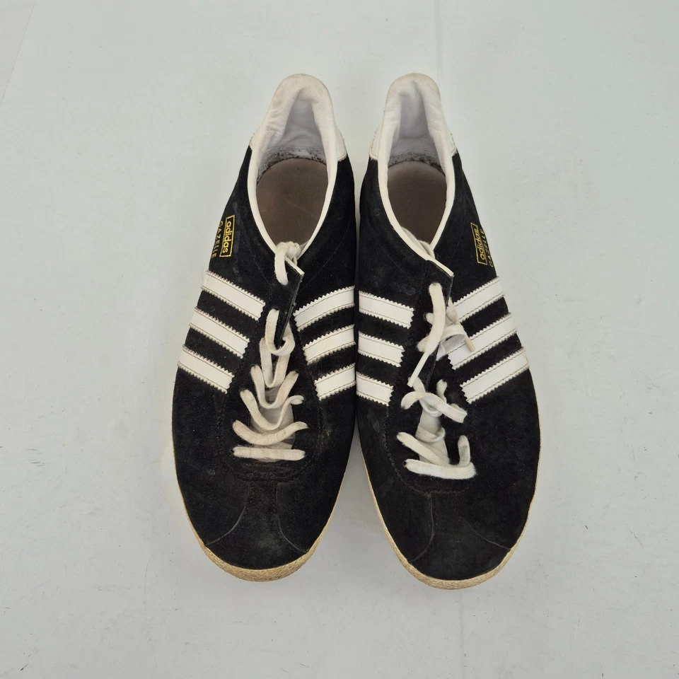 ADIDAS GAZELLE Trainers 7 Black Suede Classic Casual Originals - Image 2 of 4