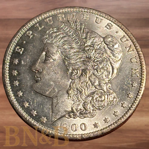 1900 O Silver Morgan Dollar BU Flashy White #B111