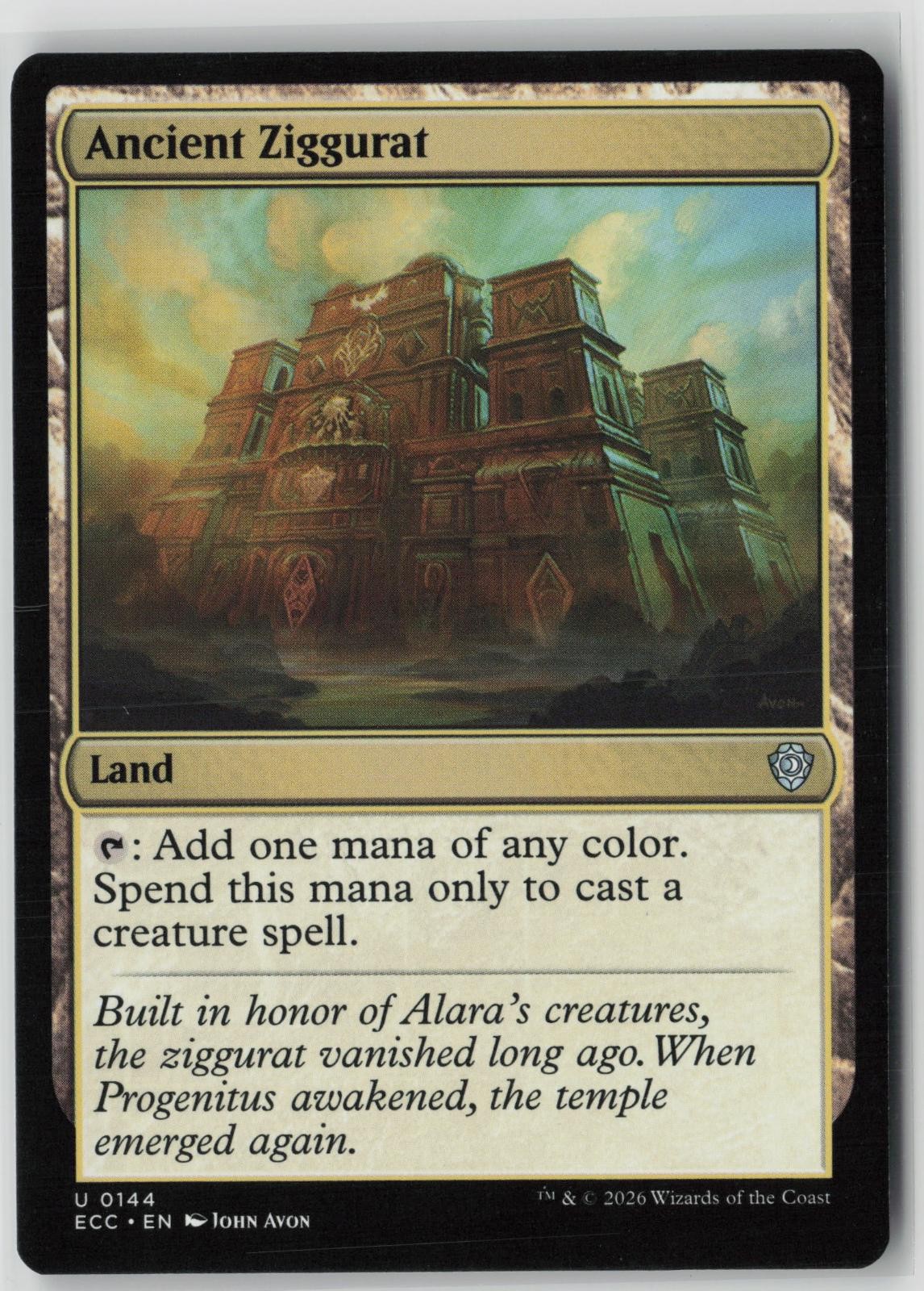 ANCIENT ZIGGURAT - Commander: Lorwyn Eclipsed UC NM -