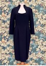 NWT Alexander McQueen 2007 Vintage Black Dress IT 40