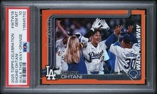2025 Topps Celebration WTW18 Shohei Ohtani Walk This Way Orange /25 SSP POP 1
