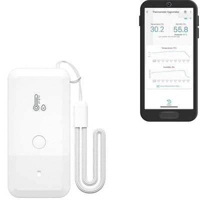Smart Wireless Thermometer Hygrometer, Wide Temp Range for Freezer, Fridge, G...