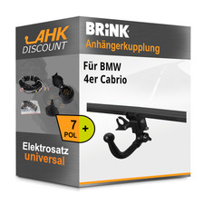 Für BMW 4er Cabrio 13-20 BRINK Anhängekupplung abnehmbar + 7polig E-Satz NEU