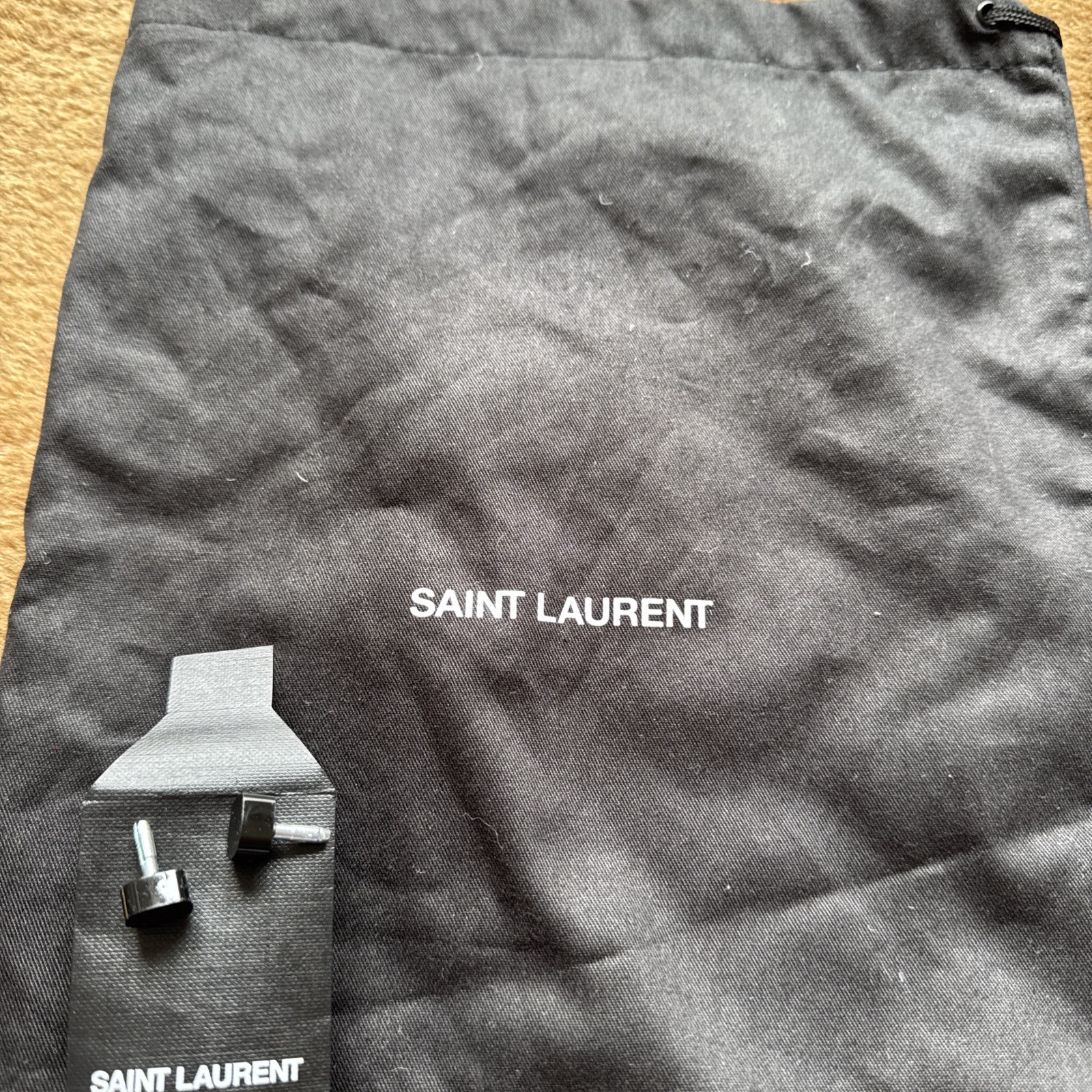 2x Sacchetti antipolvere Saint Laurent (34cmx24cm) per scarpe e tacchi di ricambio