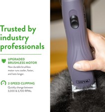 Wahl Pro Animal KM10 Corded Clipper - New 10 Prime Series Blade, Purple