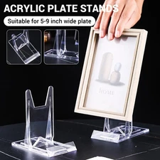 Acrylic Book Stand Adjustable Plate Holder Display Stand for Album CD Artworks