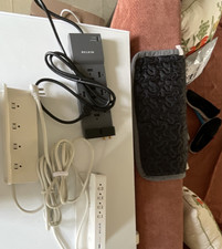 Belkin 6-Outlet Surge Protector Power Strip White/Black 5-9 ft Cord