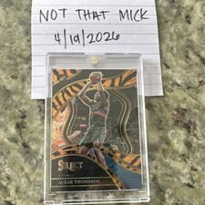 Panini Select Ausar Thompson Rookie Tiger Stripes Prizm Courtside #284 Pistons