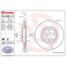BREMBO 2x Bremsscheibe vorne Ø325 mm für Jaguar F-Pace X761 3.0 D AWD 2.0 X761_