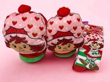 Strawberry Shortcake Set Of Novelty Socks And Puffy Slippers Size 8 New