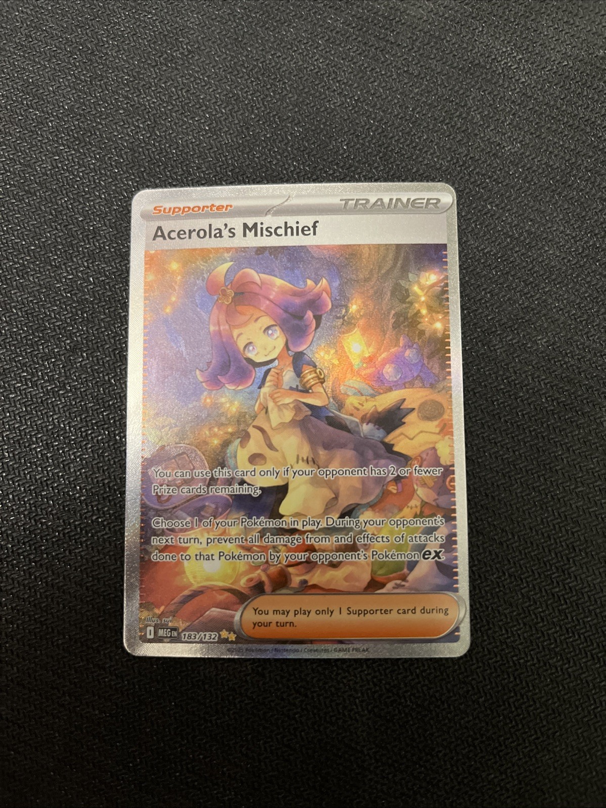 Pokemon Acerola's Mischief Mega Evolutions Card 183/132 NM English
