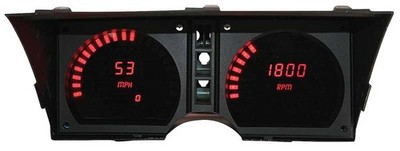 1984-89 Corvette Intellitronix Digital Instrument Cluster with Red Illumination