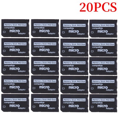 1-20PCS Support Memory Card Adapter SD Card To Memory Stick Adapter For PSP SD