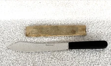 Vtg Cattaraugus Cutlery Chef Knife 7" Stainless Steel Fixed Blade Butcher USA