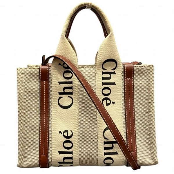 Chloe — Chloe Woody Small 2-Way Tote/Shoulder Bag, Women's, Free Shipping [Used]