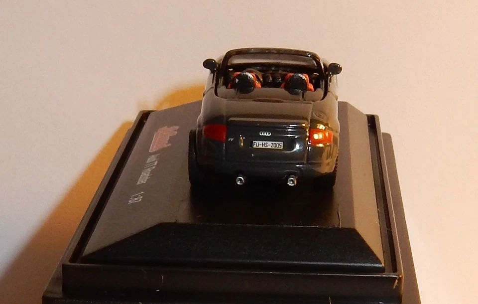 Micro IN Metallo Die Cast Schuco Ho 1/87 Tt Turbo 225 Cv Grigio Scuro No. Box - Immagine 4 di 4