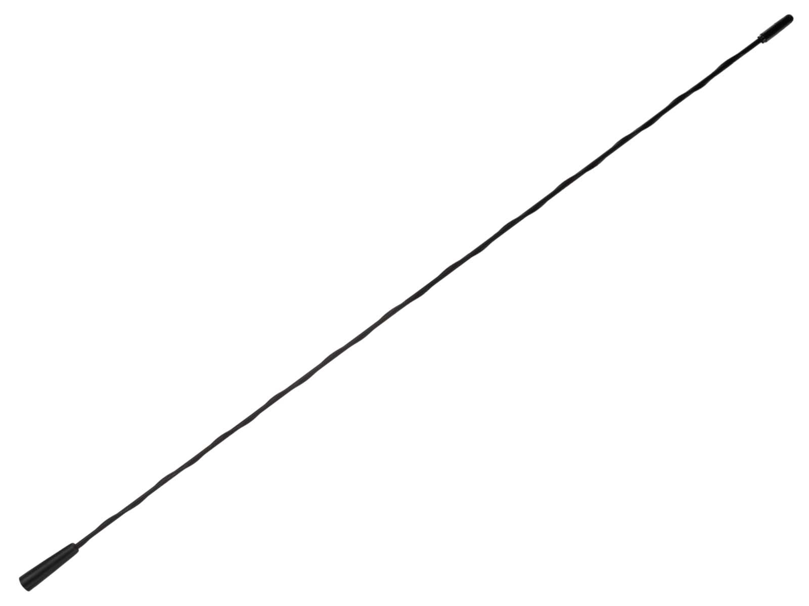 Tige d'antenne AM/FM 61cm en fibre de verre noire à filetage M6 pour toit de voiture