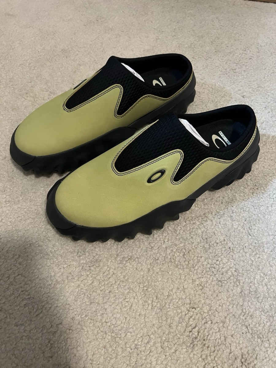 Unique🔥Oakley Factory Team suede Chop Saw Mule Celery & Black