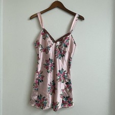 VTG Betsey Johnson Floral Slip Dress S Pink Lace Y2K Babydoll Fairy Coquette