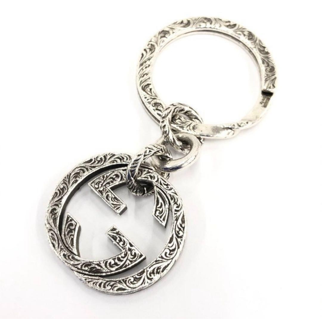 GUCCI Arabesque Interlocking Double G Silver 925 … - image 2