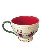 Cath Kidston London Holiday Ceramic Hug Mug Santa and Elves 11.5 fl oz Hot Cocoa