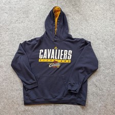 Adidas Cleveland Cavaliers Hoodie Navy NBA Pullover Embroidered Logo