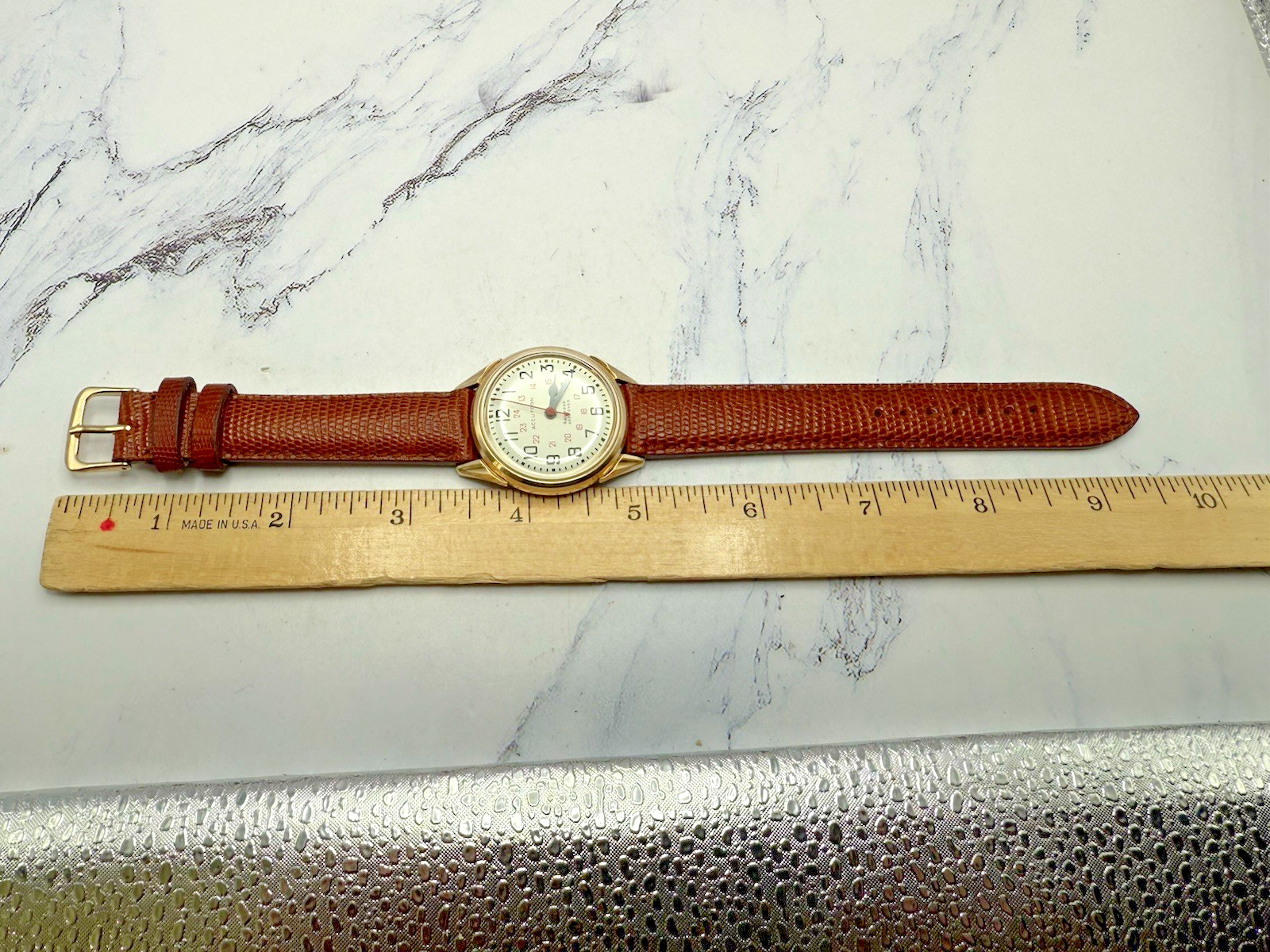 Bulova Accutron 1971 214 Railroad Approved. 10K GF. Serviced!