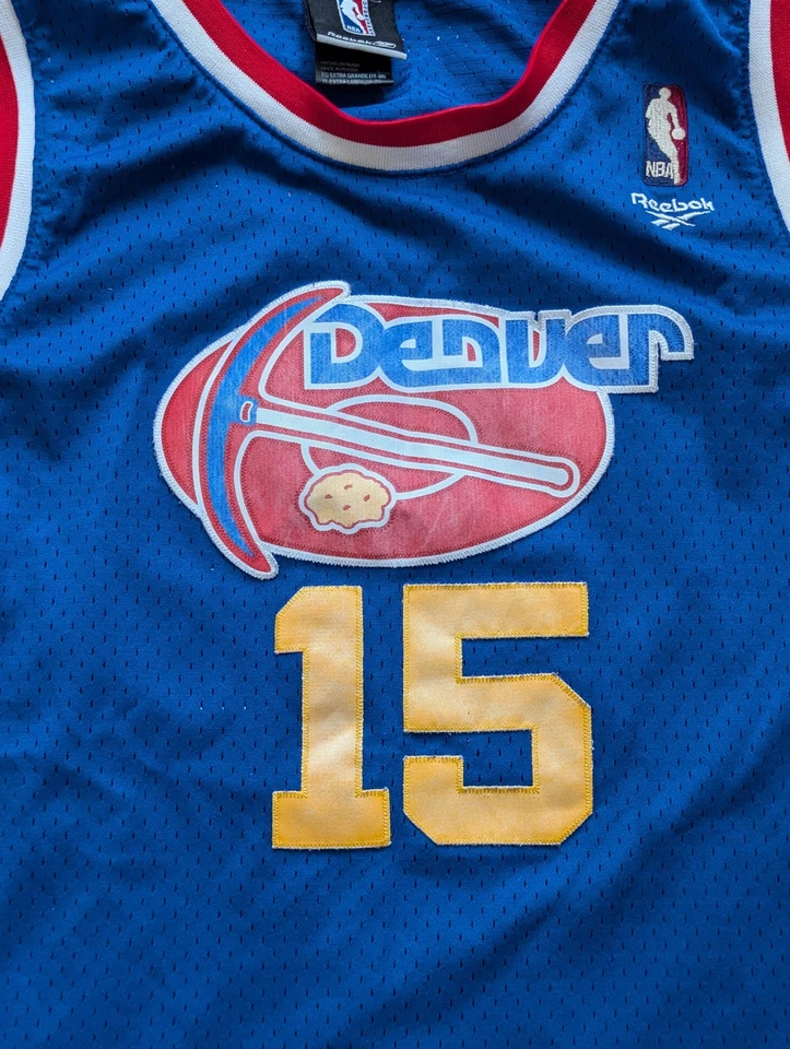 Denver Nuggets Jersey Youth XL NBA Carmelo Anthony Reebok Hardwood Classics - Image 4 of 4