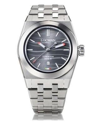 LOCMAN Stealth Titan Uhr 42MM 0223T01S-00BKRDB0 Black mit Ti Armband