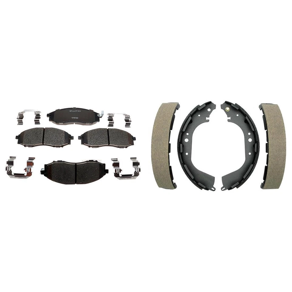 Kit pastillas de freno y zapatas de freno delanteras traseras de cerámica para Xterra 2000-2004 - Raybestos Foto 4 de 4