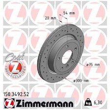 2x Bremsscheibe 26249513 hinten für BMW Z4 E89