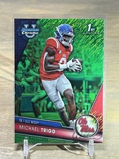 2023 Bowman University Chrome 1st Michael Trigg Green Shimmer Refractor #55/99