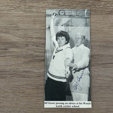 Alf Gover - England - Nicely Signed Picture