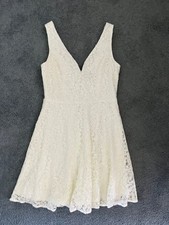 Lulu's White Lace dress size small