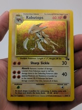 Pokemon Kabutops 9/62 Holo Rare Fossil WOTC Vintage on eBay